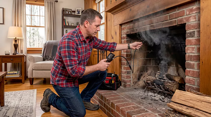 What Causes a Fireplace Downdraft?