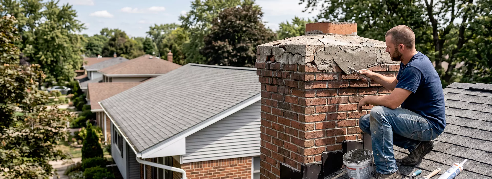Chimney Crown Repair Levittown, PA