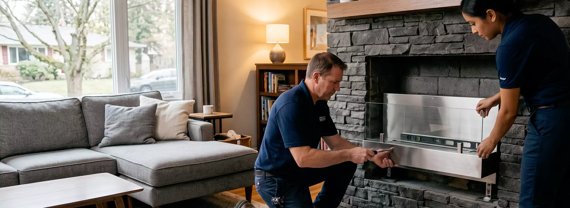 Ethanol Fireplace Installation in Levittown, PA