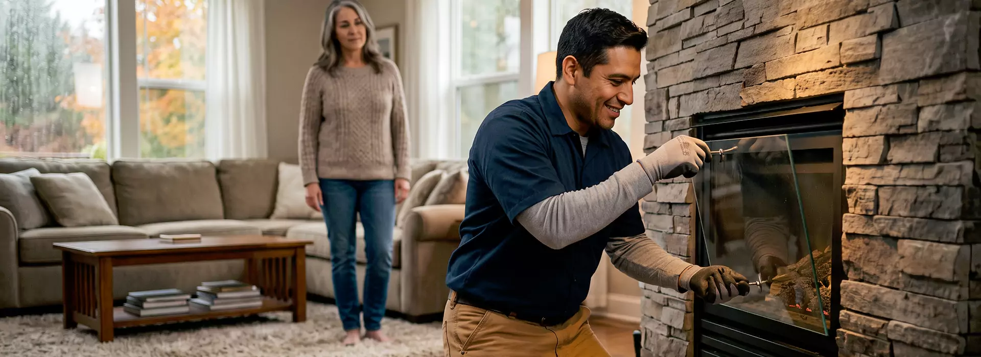 Fireplace Glass Replacement in Levittown, PA