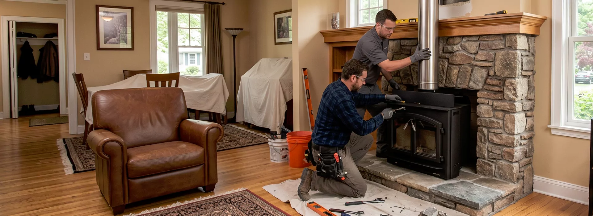 Fireplace Installation in Levittown