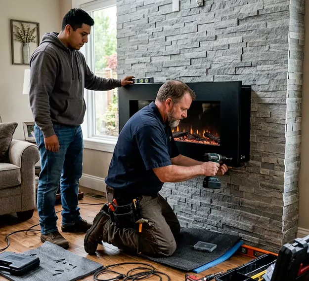 Certified Floating Fireplace Installation Company: Your Local Floating Mantel Installer in Levittown, PA