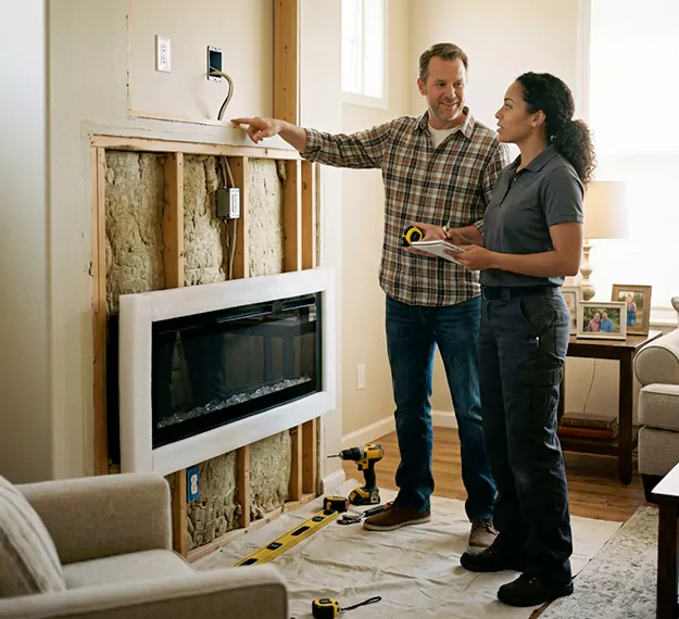 Why Levittown, PA Homeowners Choose Our Electric Fireplace Installation Team?