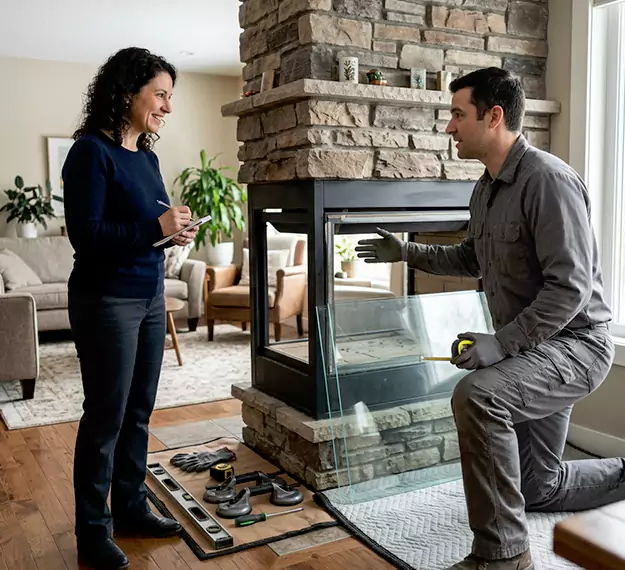 Certified Fireplace Glass Installation Company: Your Local Fireplace Glass Door Installer in Levittown, PA