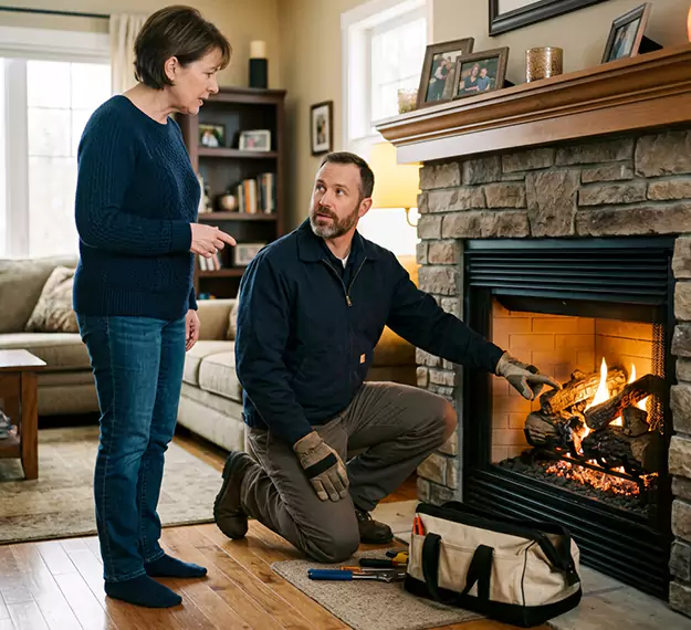 Why Levittown Homeowners Choose Our Gas Fireplace Logs Team?