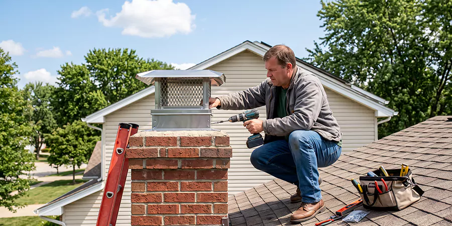 Chimney Top Cover Installation Levittown