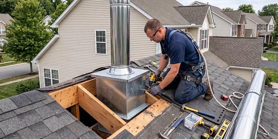 Chimney Support Box Installation Levittown