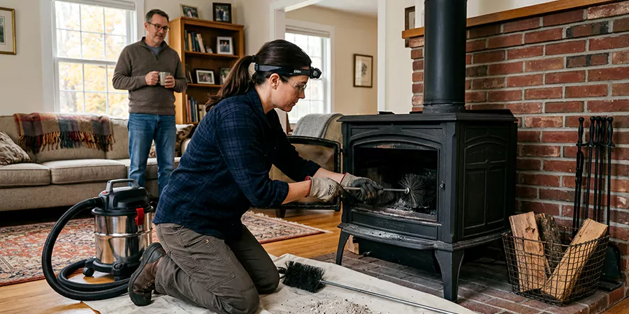 Wood Stove and Pellet Stove Cleaning Service Levittown