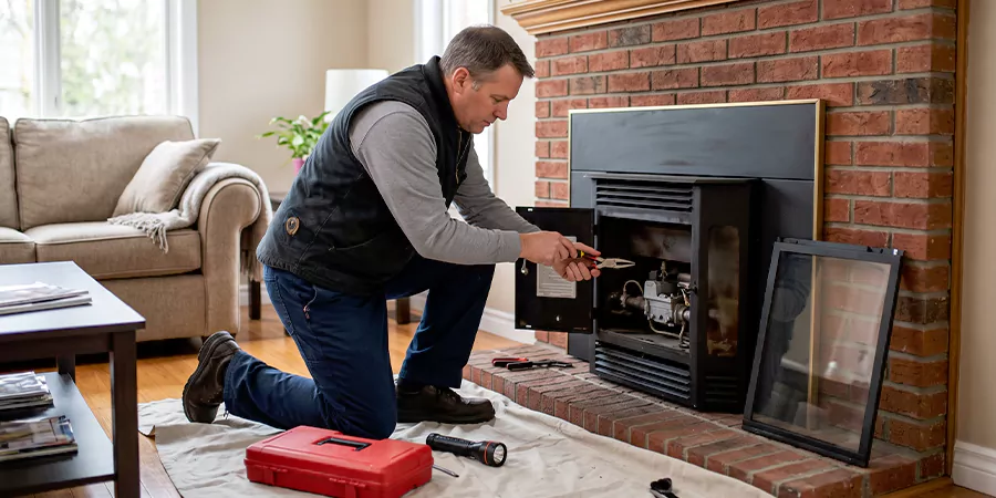 Natural Gas Fireplace Repair Levittown